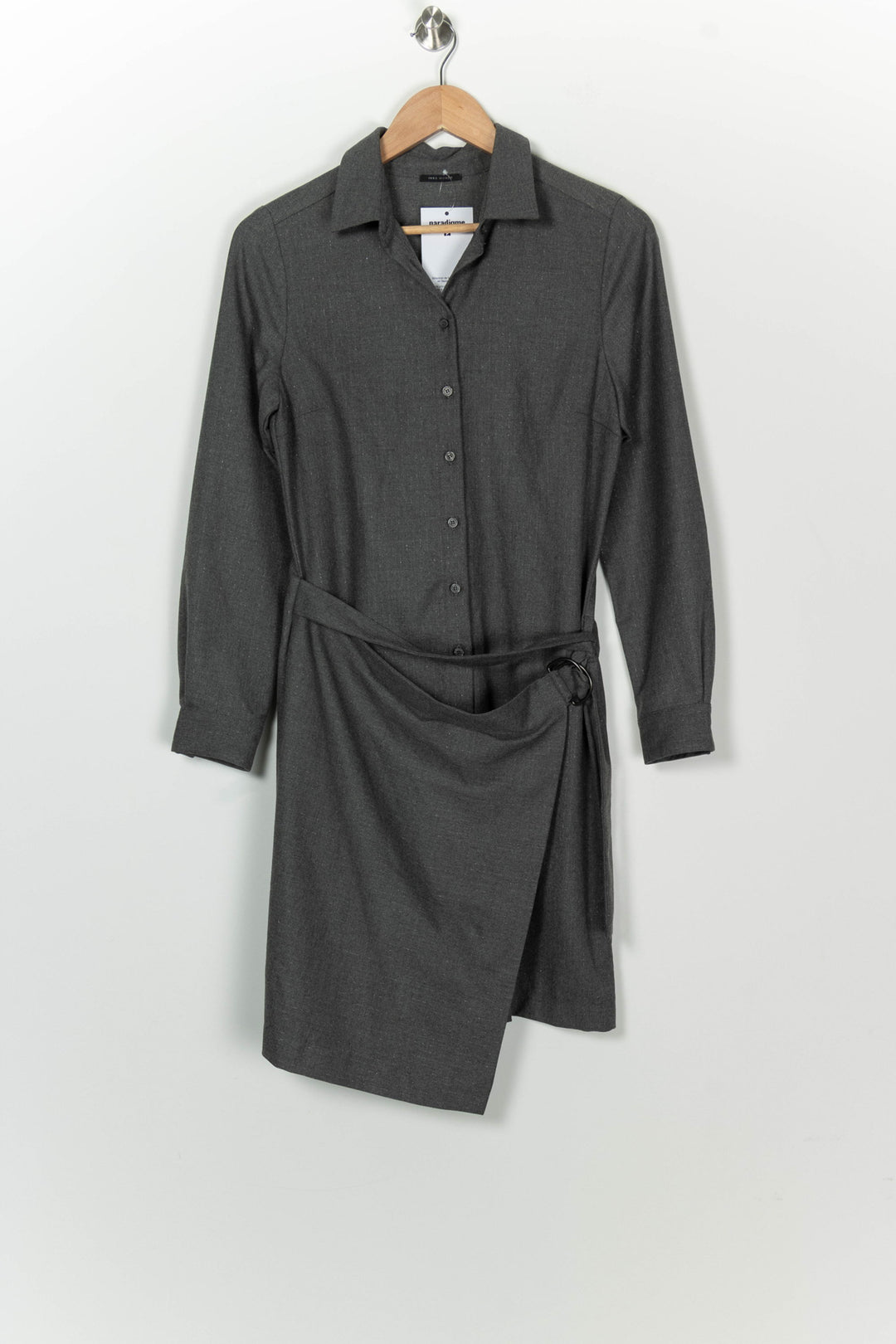 Robe Chemise Grise - Taille S/36 de la marque IKKS | PARAD126367 - Vendu par Paradigme - Image 2