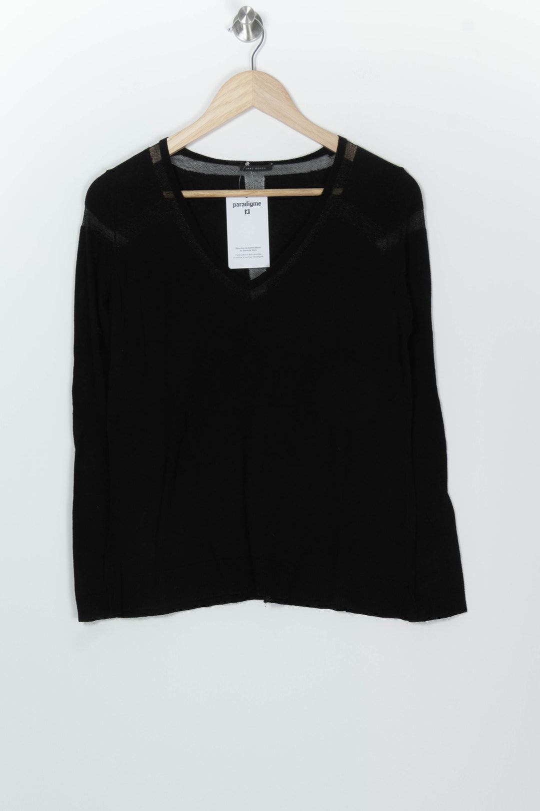 Pull Noir - Taille S/36 de la marque IKKS | PARAD126372 - Vendu par Paradigme - Image 2