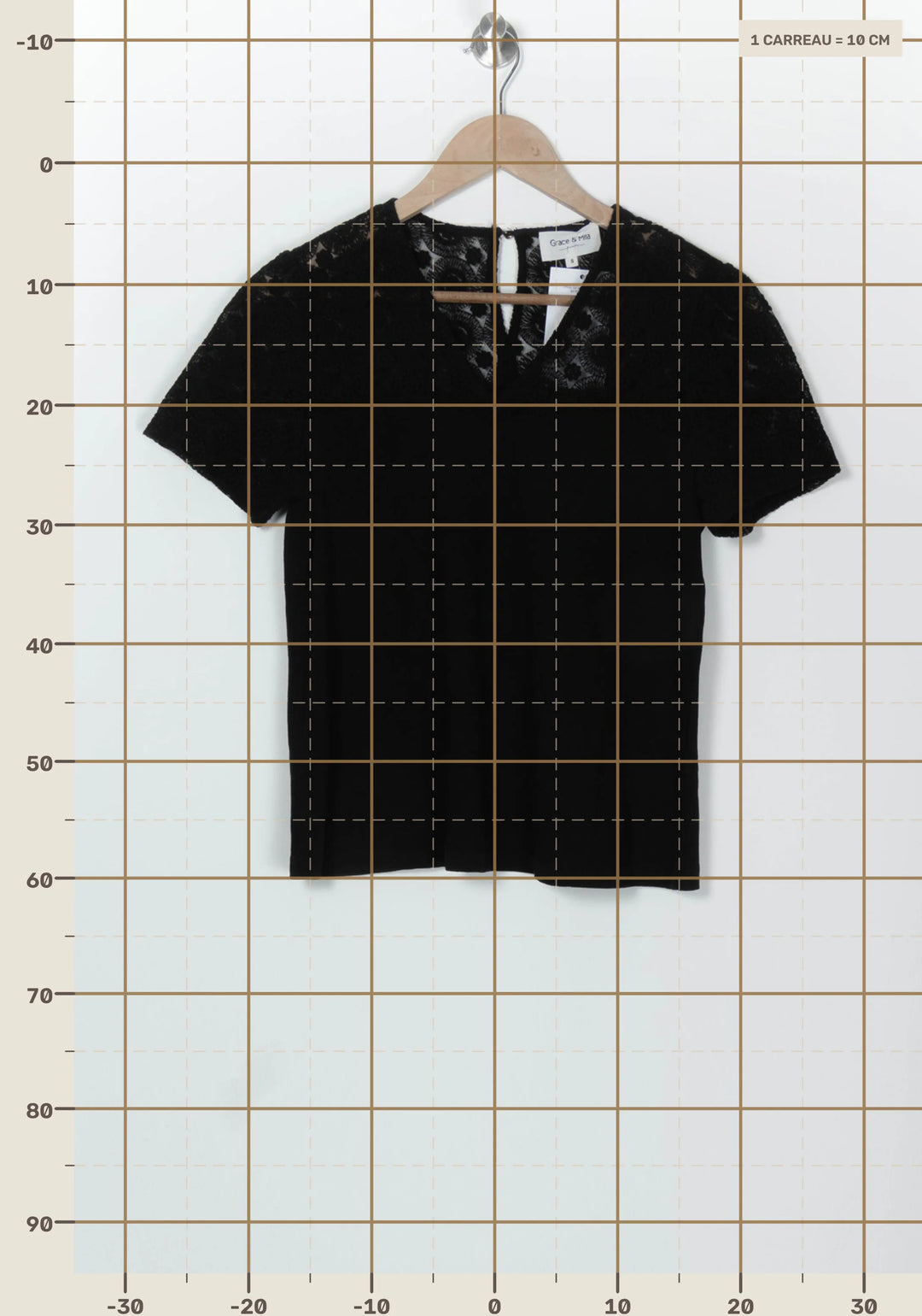 Tee-Shirt Noir - Taille S/36 de la marque Grace &amp; Mila | PARAD126373 - Vendu par Paradigme - Image 4