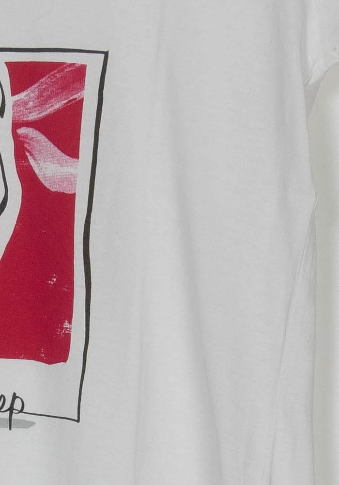 Tee-shirt Blanc et Rouge - Taille S/36 de la marque One Step | PARAD126376 - Vendu par Paradigme - Image 3