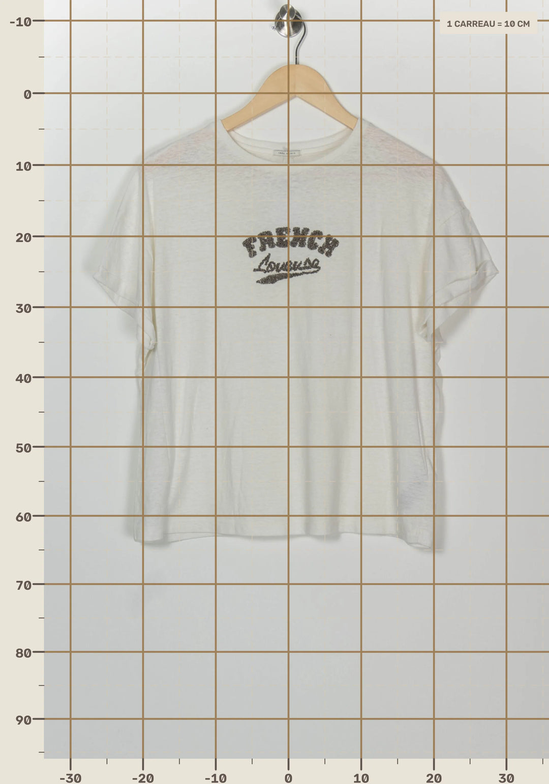 Tee-shirt Blanc - Taille XS/34 de la marque IKKS | PARAD126377 - Vendu par Paradigme - Image 4