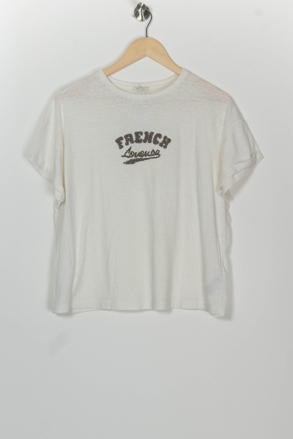Tee-shirt Blanc - Taille XS/34 de la marque IKKS | PARAD126377 - Vendu par Paradigme - Image 2