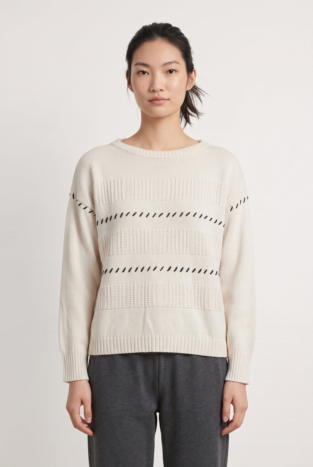 Pull Beige - Taille M/38 de la marque IKKS | PARAD126381 - Vendu par Paradigme - Image 1