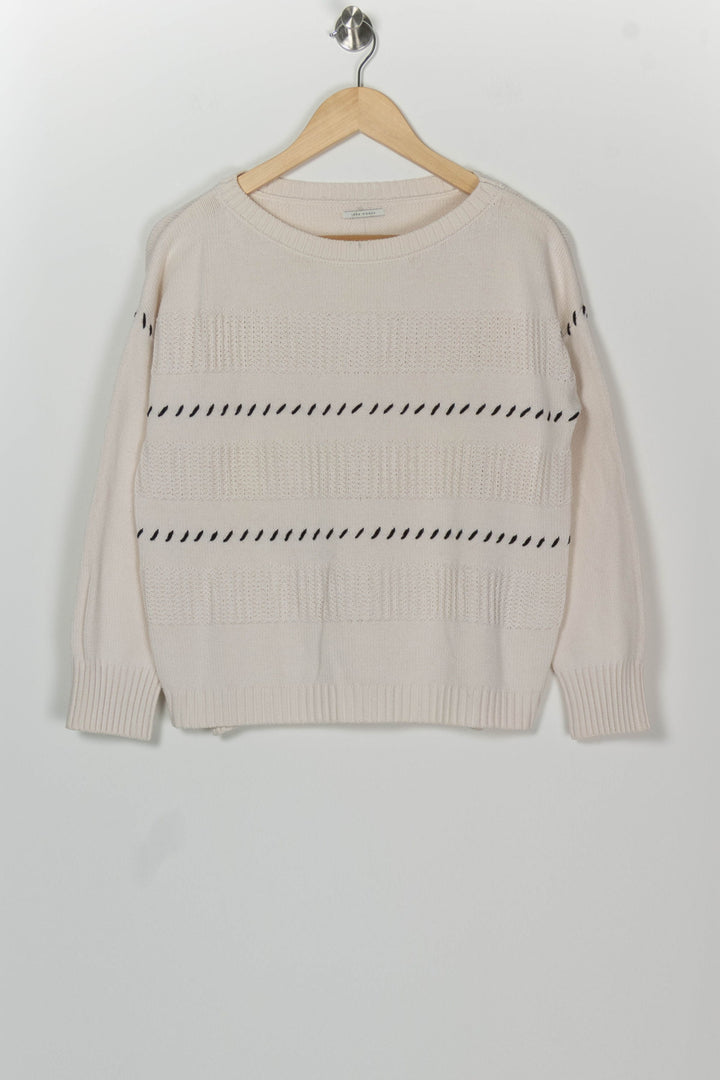 Pull Beige - Taille M/38 de la marque IKKS | PARAD126381 - Vendu par Paradigme - Image 2