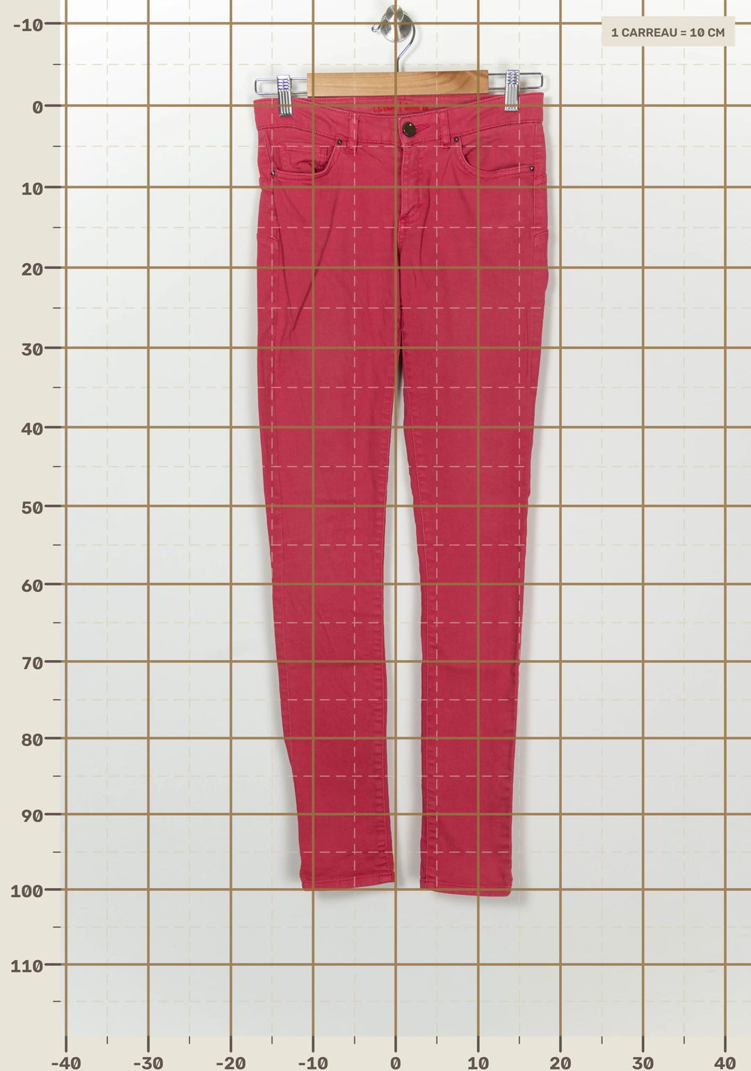 Jean Slim Rose - Taille S/36 de la marque I.Code | PARAD126386 - Vendu par Paradigme - Image 4