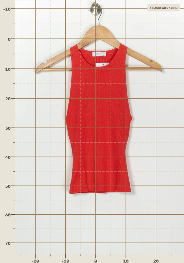 Débardeur Rouge - Taille S/36 de la marque Kookai | PARAD126490 - Vendu par Paradigme - Image 4
