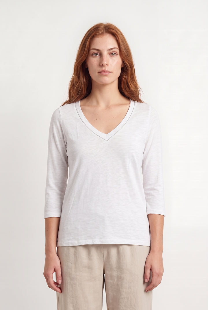 Tee-shirt Blanc - Taille M/38 de la marque Sud express | PARAD126492 - Vendu par Paradigme - Image 1