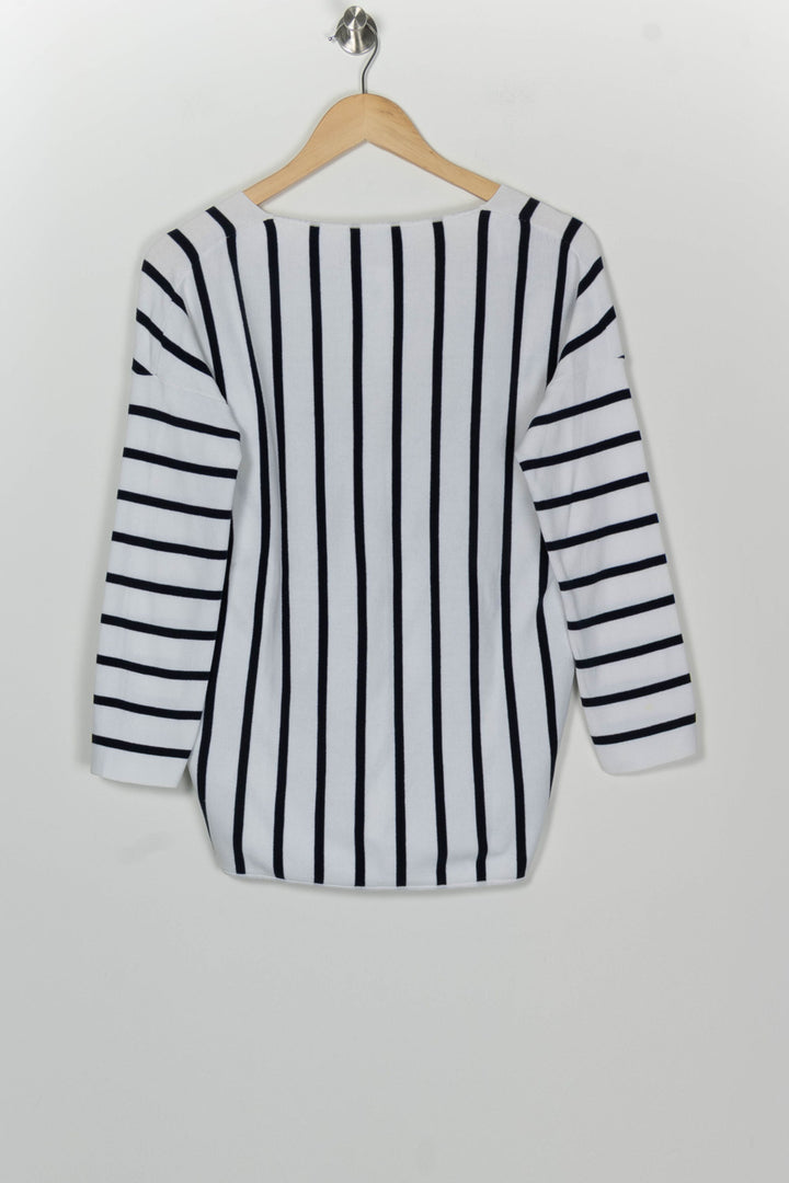 Pull Blanc et Noir - Taille S/36 de la marque Gerard Darel | PARAD126494 - Vendu par Paradigme - Image 5