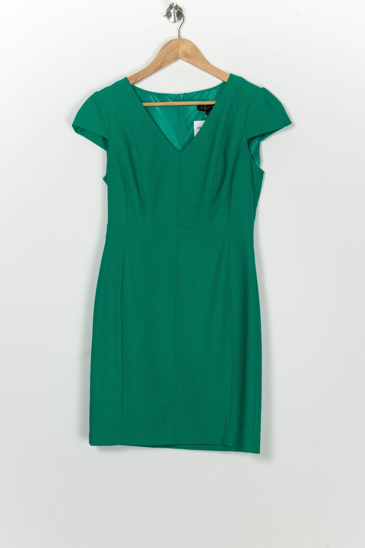 Robe Courte Verte - Taille M/38 de la marque Caroll | PARAD126504 - Vendu par Paradigme - Image 2