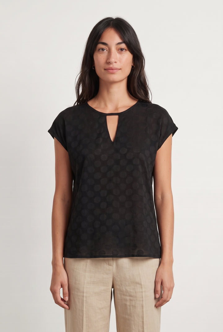 T-shirt Noir - Taille M/38 de la marque Maison 123 | PARAD126507 - Vendu par Paradigme - Image 1