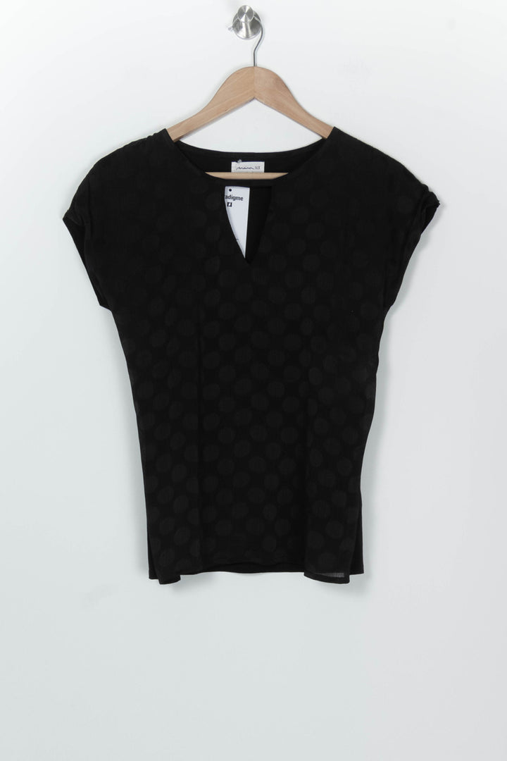 T-shirt Noir - Taille M/38 de la marque Maison 123 | PARAD126507 - Vendu par Paradigme - Image 2