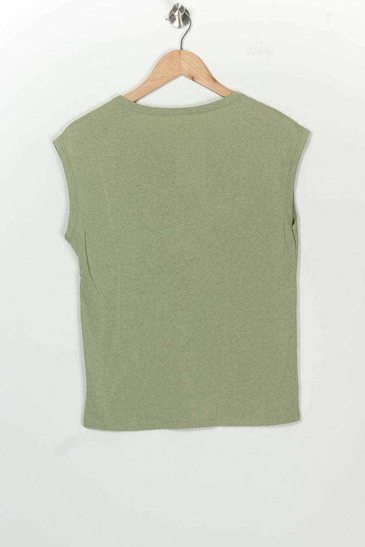 Débardeur Vert Sauge - Taille XS/34 de la marque Caroll | PARAD126518 - Vendu par Paradigme - Image 5