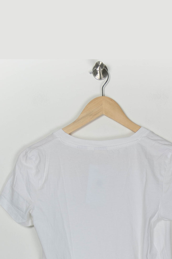 Tee-Shirt Col V Blanc - Taille XS/34 de la marque Levi&