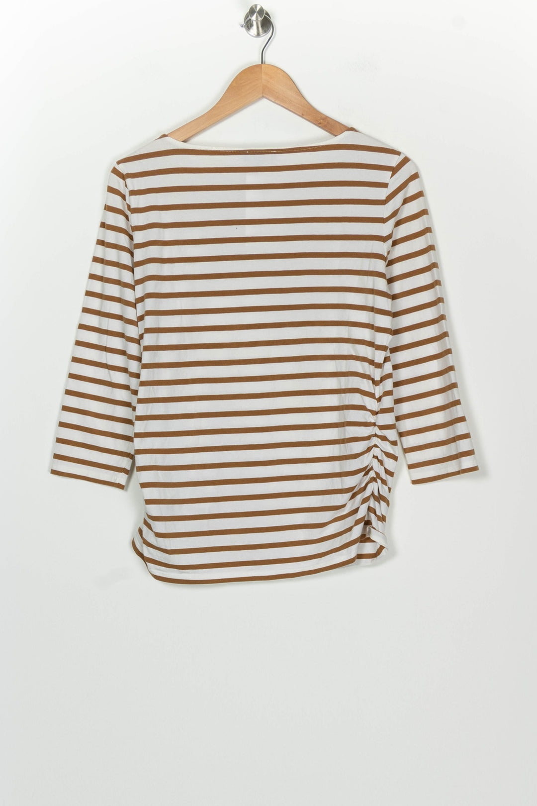 Tee-shirt Blanc et Marron - Taille M/38 de la marque Caroll | PARAD126534 - Vendu par Paradigme - Image 5