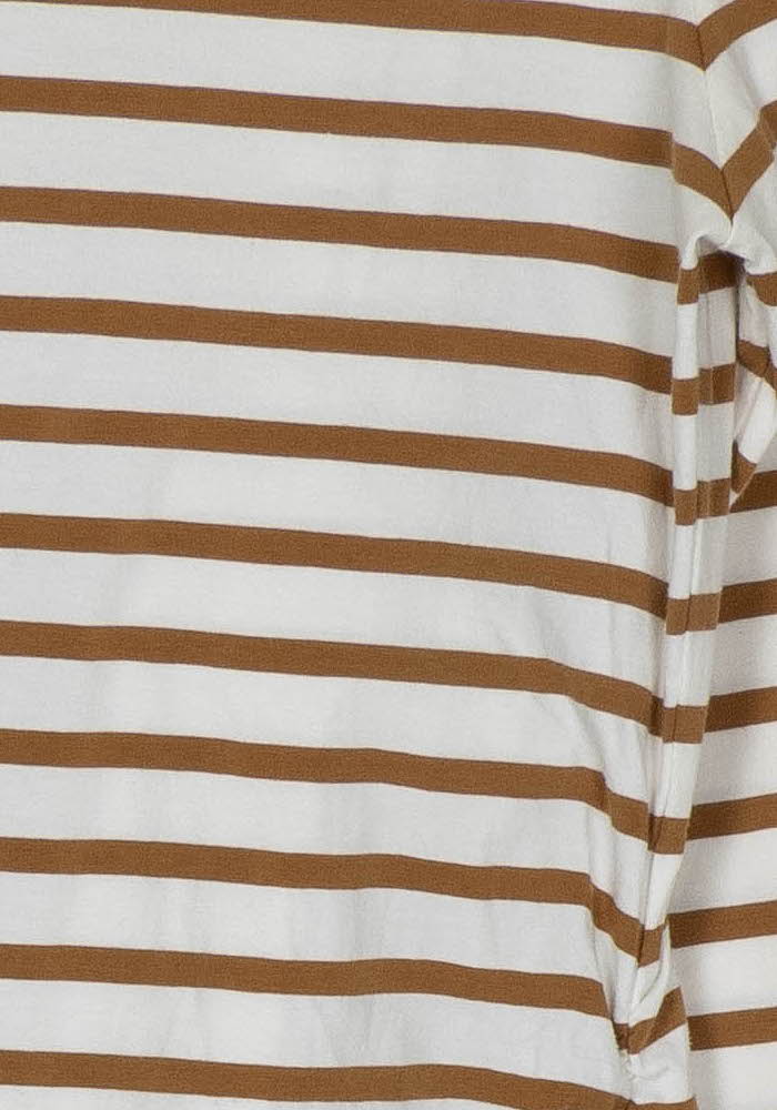 Tee-shirt Blanc et Marron - Taille M/38 de la marque Caroll | PARAD126534 - Vendu par Paradigme - Image 3