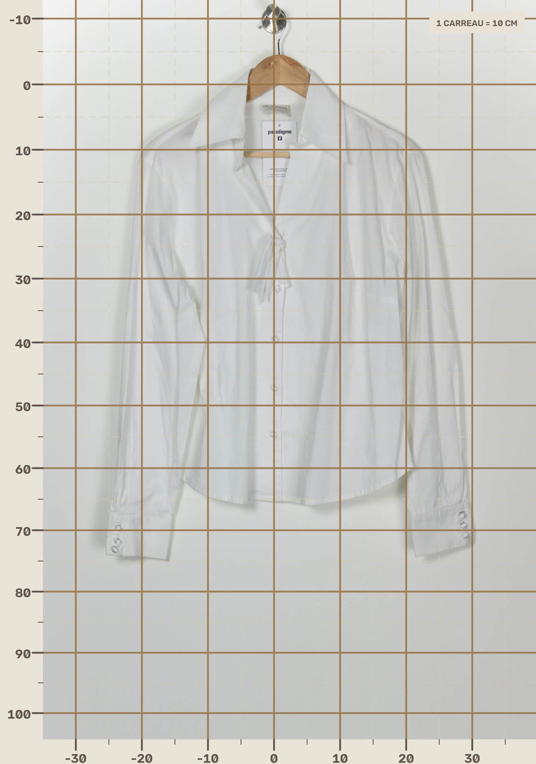 Chemise Cache-Cœur Blanche - Taille XXXL/46 de la marque Weill | PARAD126622 - Vendu par Paradigme - Image 4