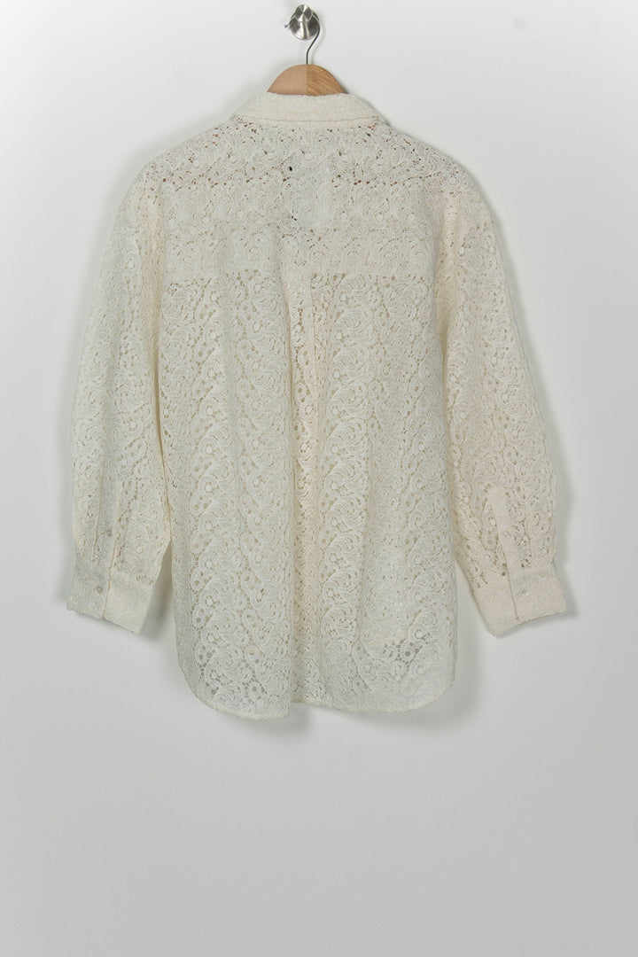 Veste en Dentelle Beige - Taille L/40 de la marque Petite Mendigote | PARAD126635 - Vendu par Paradigme - Image 5