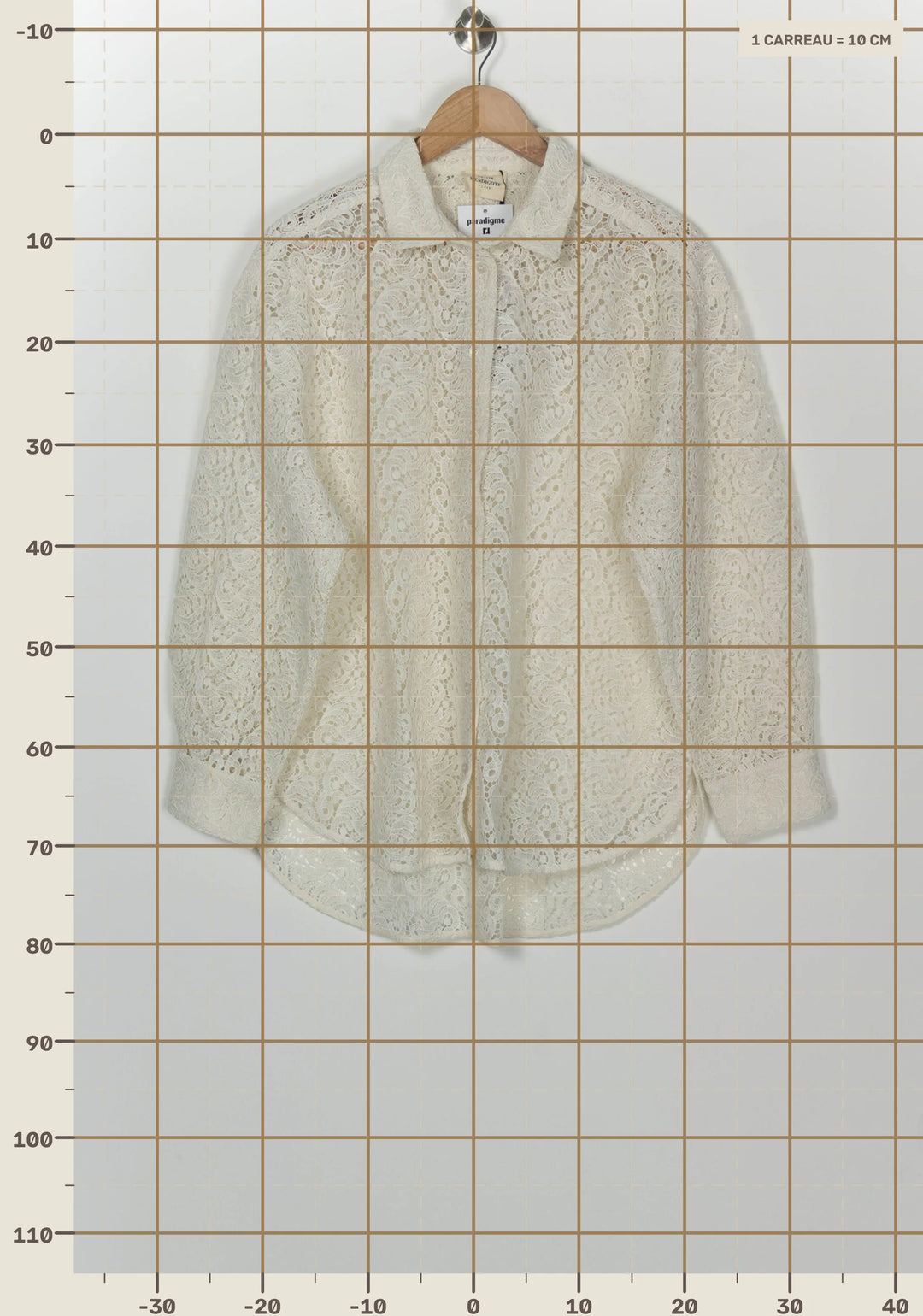 Veste en Dentelle Beige - Taille L/40 de la marque Petite Mendigote | PARAD126635 - Vendu par Paradigme - Image 4