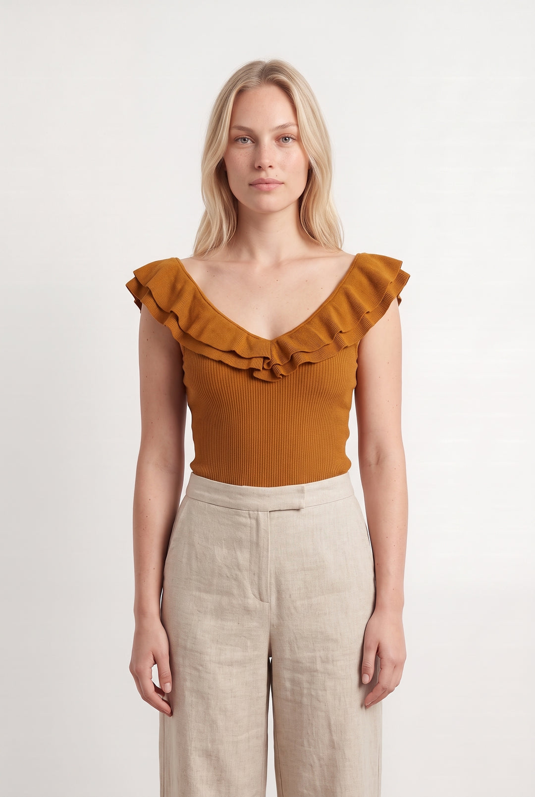 Body Jaune - Taille L/40 de la marque Sézane | PARAD126642 - Vendu par Paradigme - Image 1