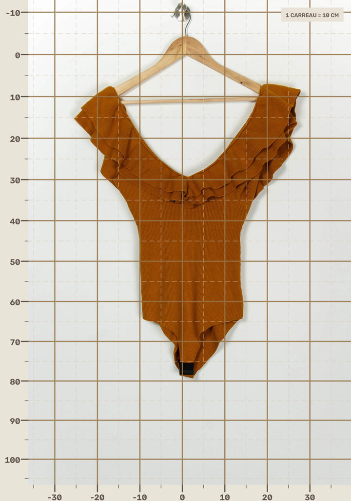 Body Jaune - Taille L/40 de la marque Sézane | PARAD126642 - Vendu par Paradigme - Image 4