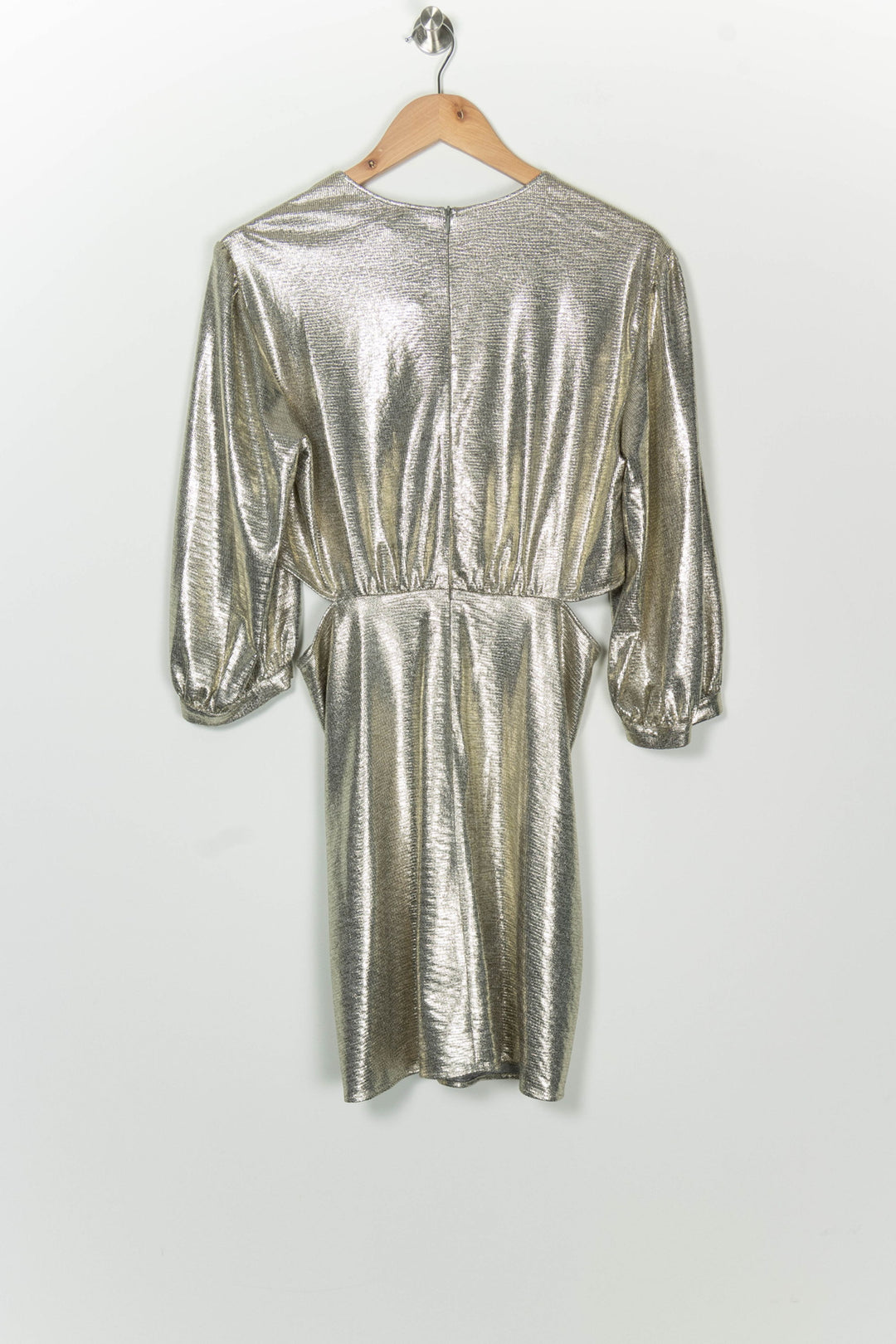 Robe Portefeuille Courte Grise - Taille L/40 de la marque Pablo | PARAD126643 - Vendu par Paradigme - Image 5
