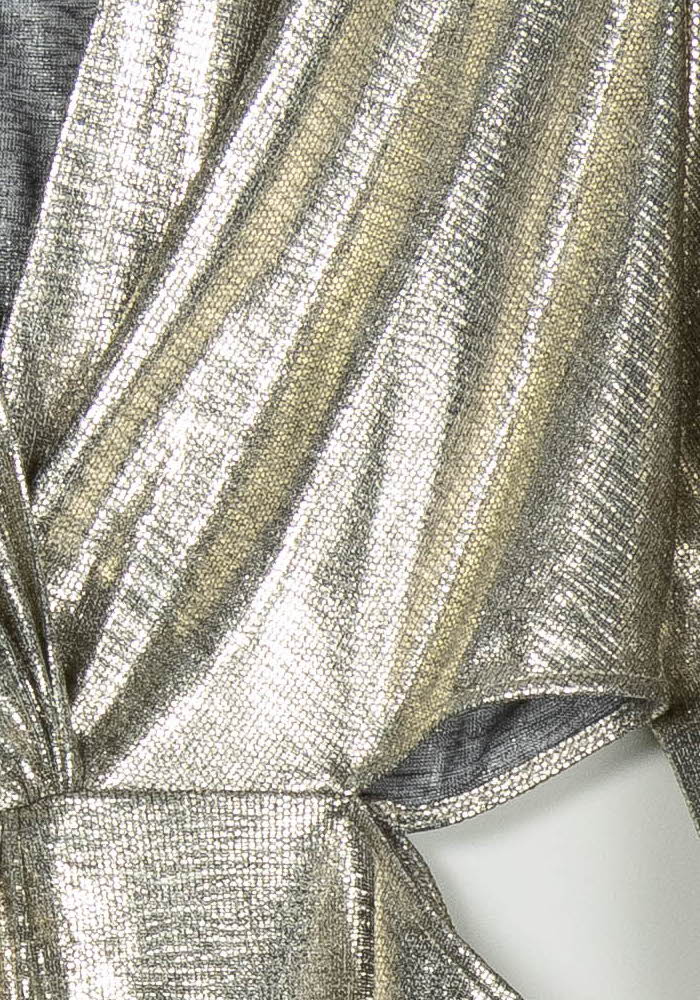Robe Portefeuille Courte Grise - Taille L/40 de la marque Pablo | PARAD126643 - Vendu par Paradigme - Image 3