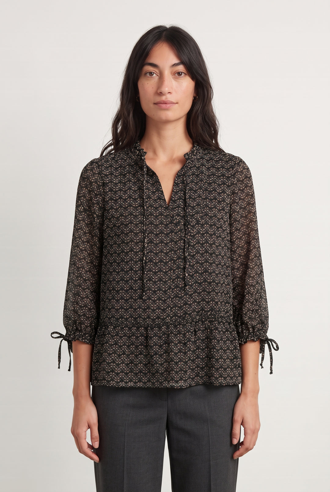 Blouse Noire - Taille M/38 de la marque Sézane | PARAD126647 - Vendu par Paradigme - Image 1