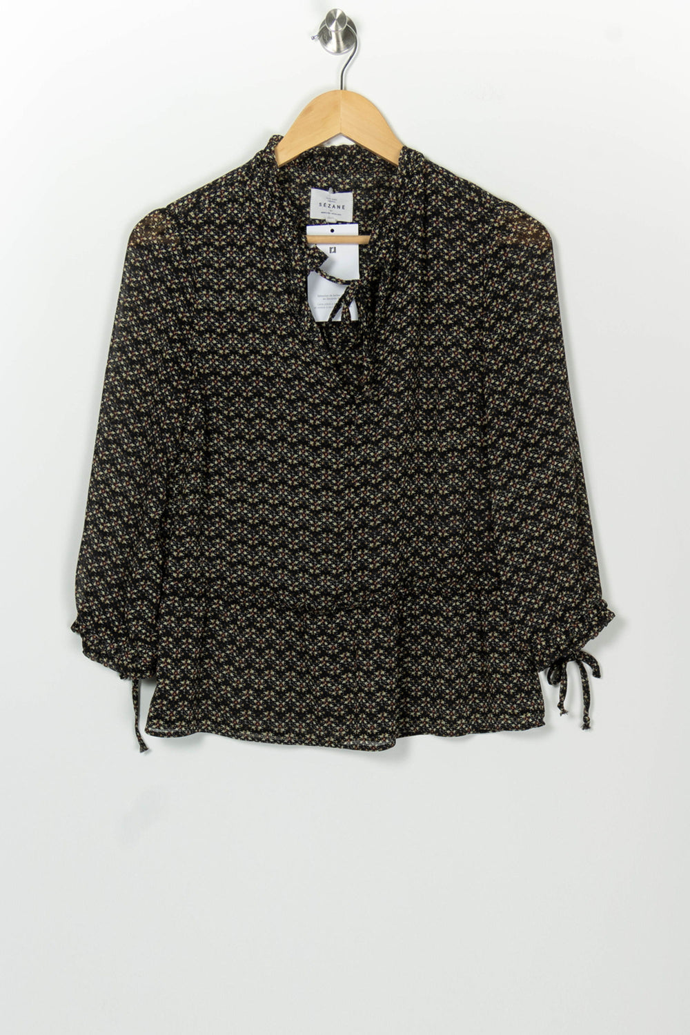 Blouse Noire - Taille M/38 de la marque Sézane | PARAD126647 - Vendu par Paradigme - Image 2