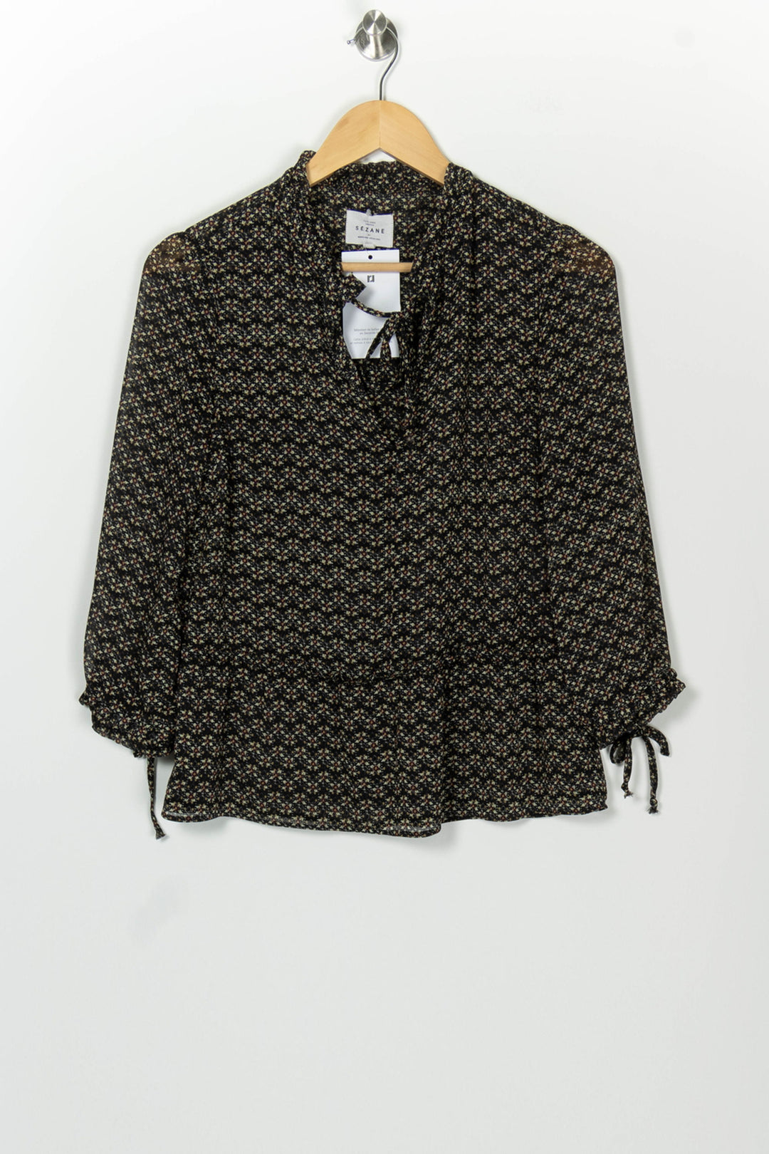 Blouse Noire - Taille M/38 de la marque Sézane | PARAD126647 - Vendu par Paradigme - Image 2