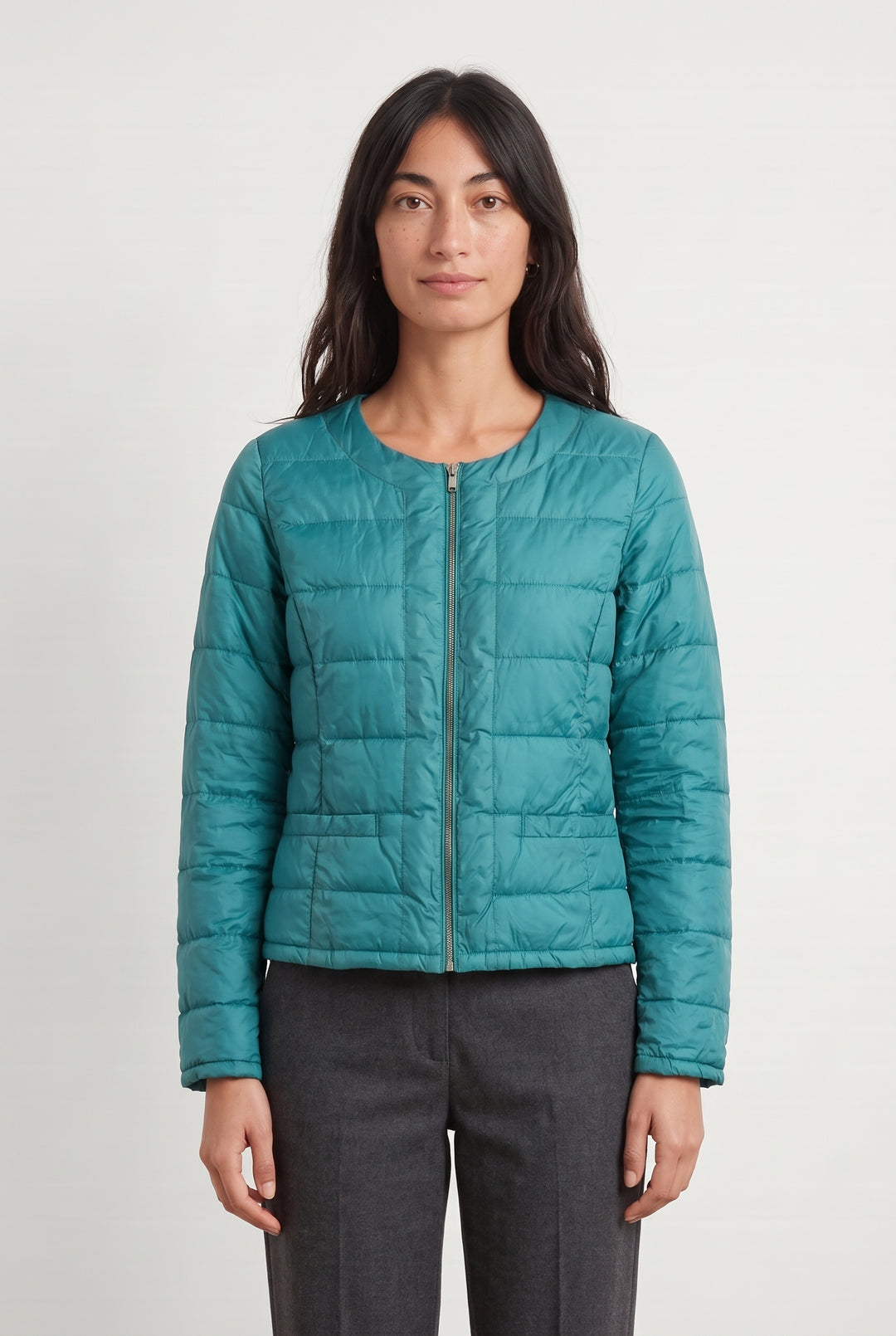 Doudoune Turquoise - Taille S/36 de la marque IKKS | PARAD126654 - Vendu par Paradigme - Image 1