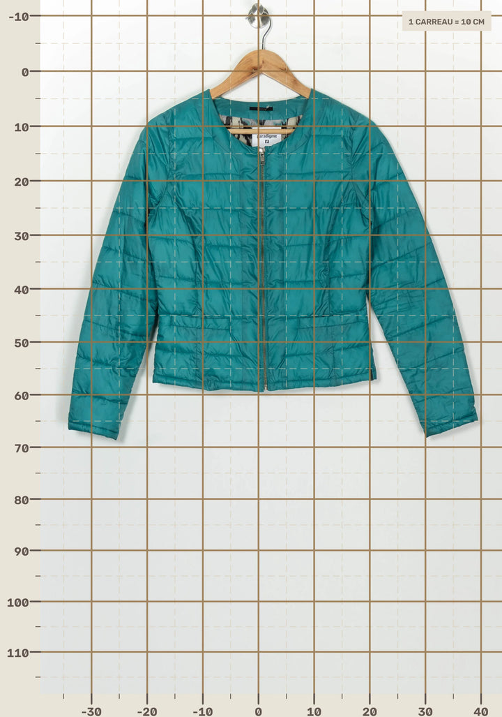 Doudoune Turquoise - Taille S/36 de la marque IKKS | PARAD126654 - Vendu par Paradigme - Image 4