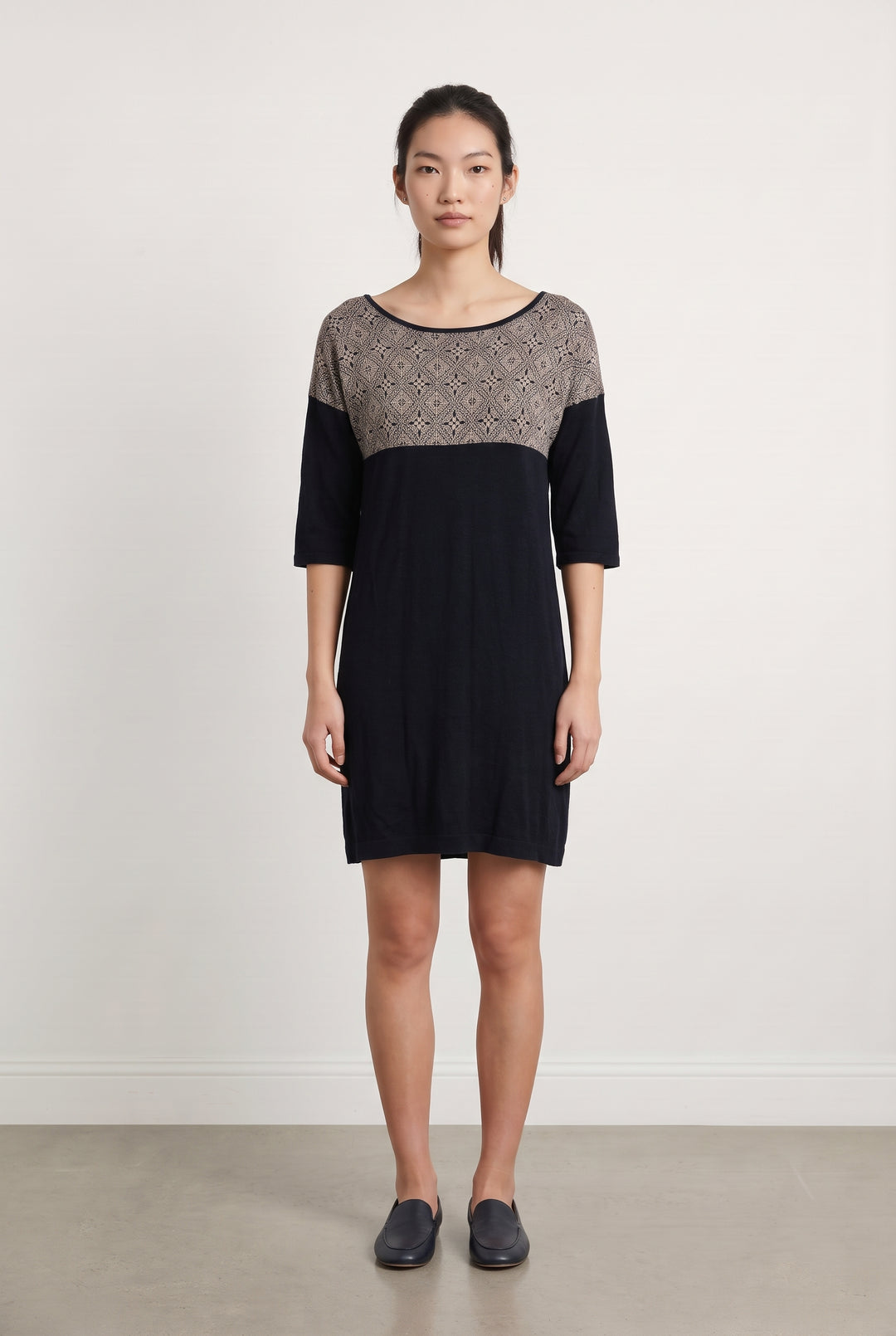 Robe Courte Noire et Beige - Taille S/36 de la marque Sessùn | PARAD126655 - Vendu par Paradigme - Image 1