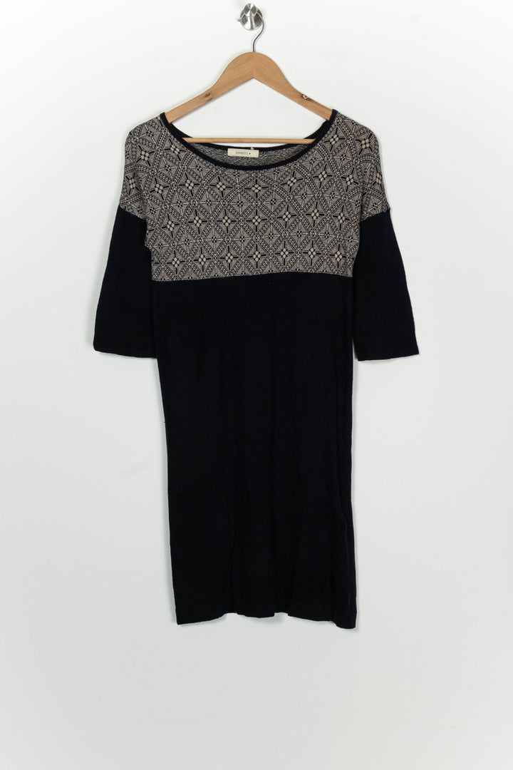 Robe Courte Noire et Beige - Taille S/36 de la marque Sessùn | PARAD126655 - Vendu par Paradigme - Image 2