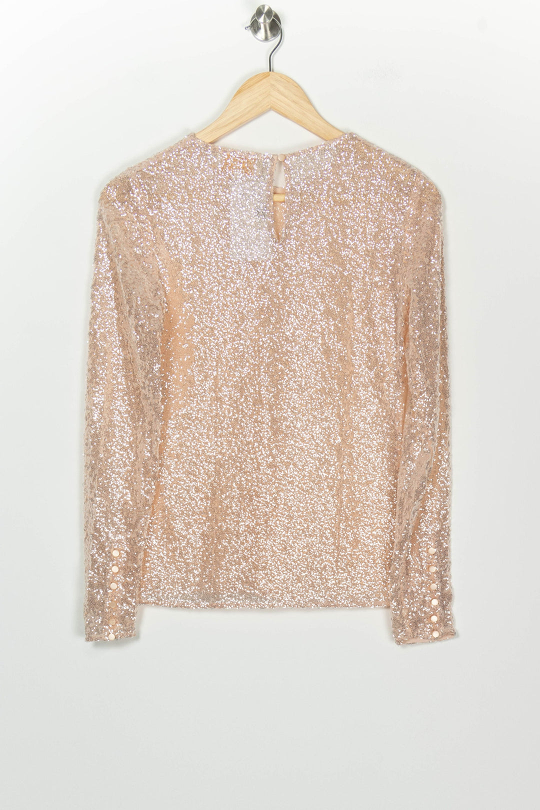 Haut à sequins rose - Taille S/36 de la marque Sézane | PARAD126657 - Vendu par Paradigme - Image 5