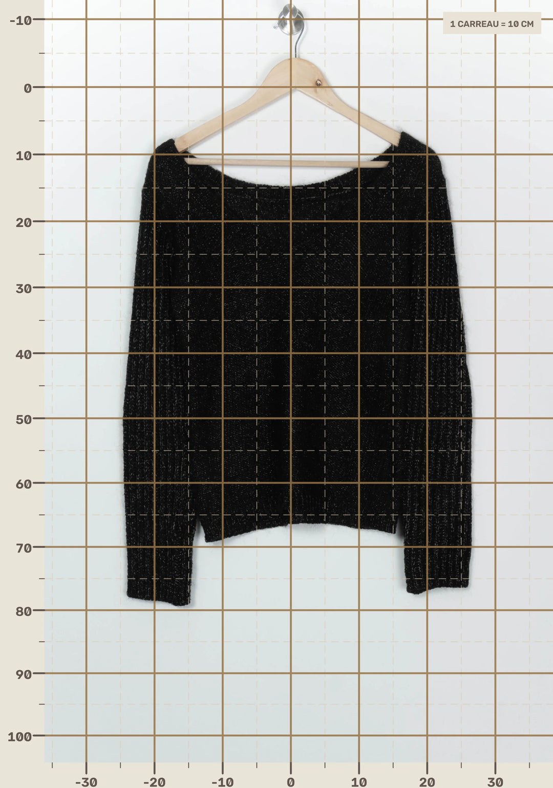 Pull Noir - Taille S/36 de la marque IKKS | PARAD126658 - Vendu par Paradigme - Image 4