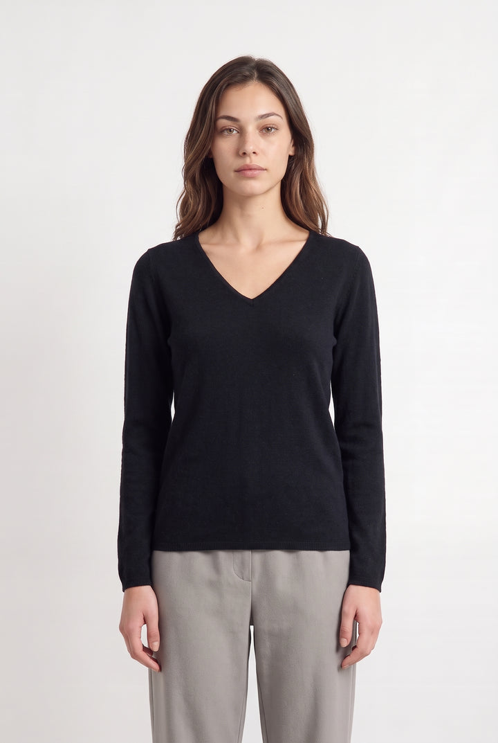 Pull Col V Bleu - Taille XS/34 de la marque Bérénice | PARAD126659 - Vendu par Paradigme - Image 1