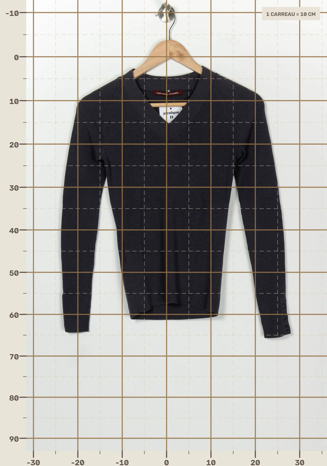 Pull Bleu Marine - Taille XS/34 de la marque Comptoir des Cotonniers | PARAD126662 - Vendu par Paradigme - Image 4