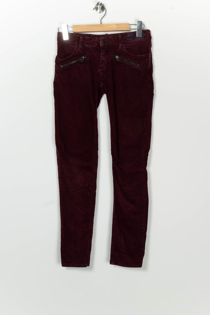 Pantalon Bordeaux - Taille S/36 de la marque Zadig&amp;Voltaire | PARAD126663 - Vendu par Paradigme - Image 2