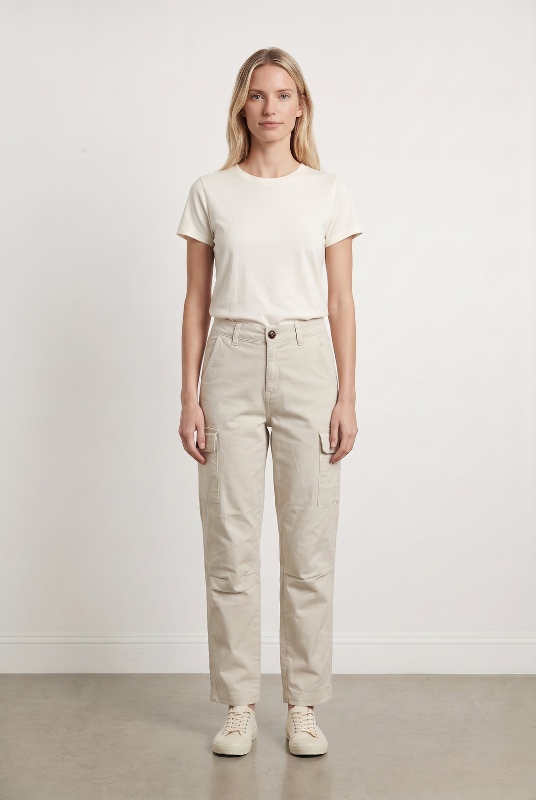 Pantalon Cargo Beige - Taille S/36 de la marque Sud express | PARAD126665 - Vendu par Paradigme - Image 1
