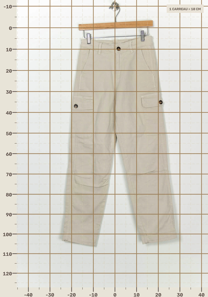 Pantalon Cargo Beige - Taille S/36 de la marque Sud express | PARAD126665 - Vendu par Paradigme - Image 4