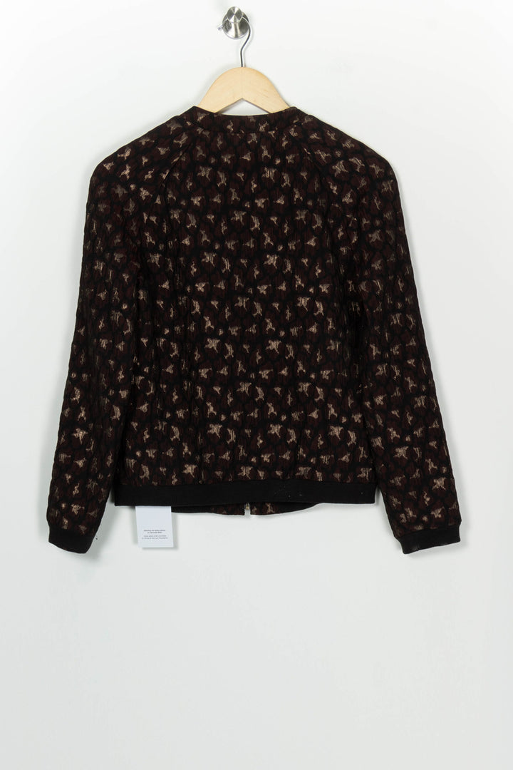 Veste Bomber Marron et Dorée - Taille S/36 de la marque I.Code | PARAD126668 - Vendu par Paradigme - Image 5