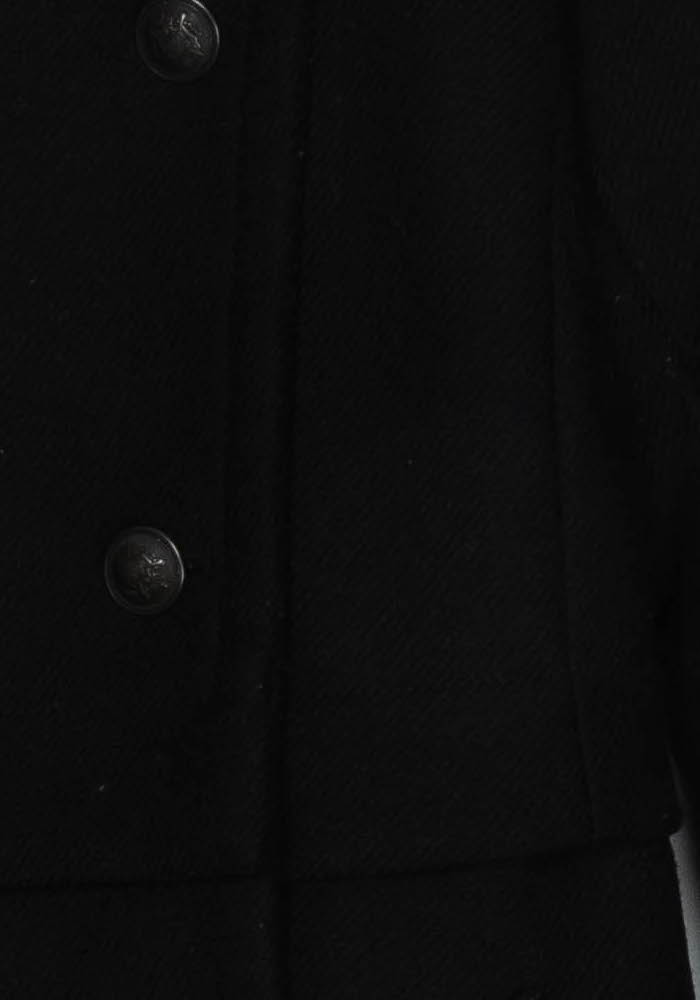 Manteau Croisé Noir - Taille S/36 de la marque IKKS | PARAD126669 - Vendu par Paradigme - Image 3