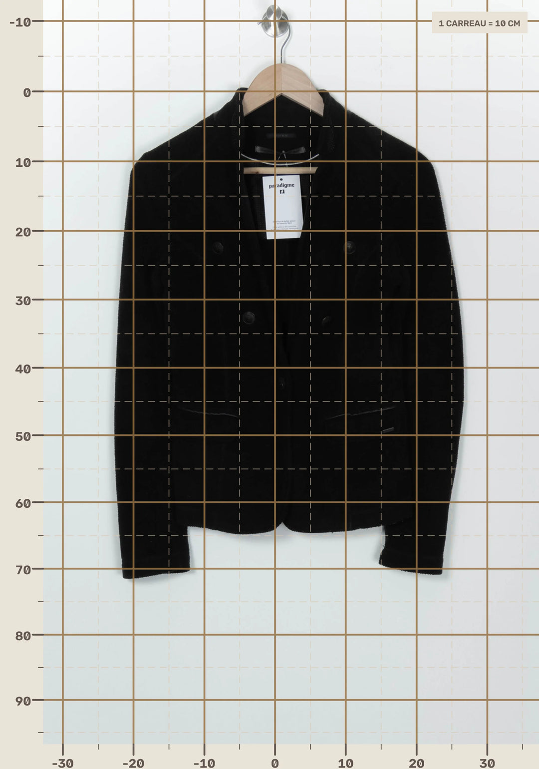 Blazer Noir - Taille M/38 de la marque IKKS | PARAD126671 - Vendu par Paradigme - Image 4