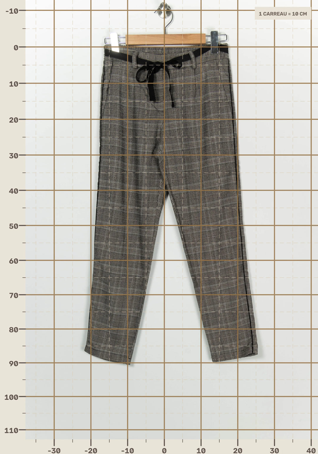 Pantalon Gris et Marron - Taille S/36 de la marque La Fée Maraboutée | PARAD126673 - Vendu par Paradigme - Image 4