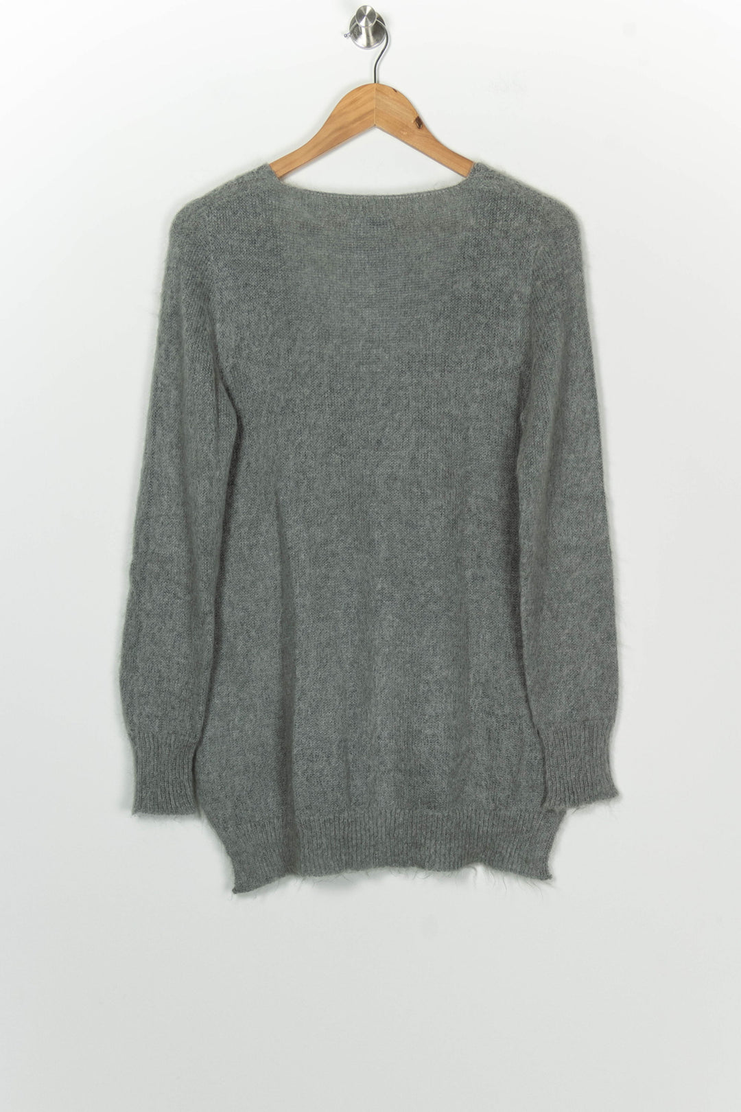 Pull à col V gris - Taille S/36 de la marque Claudie Pierlot | PARAD126676 - Vendu par Paradigme - Image 5