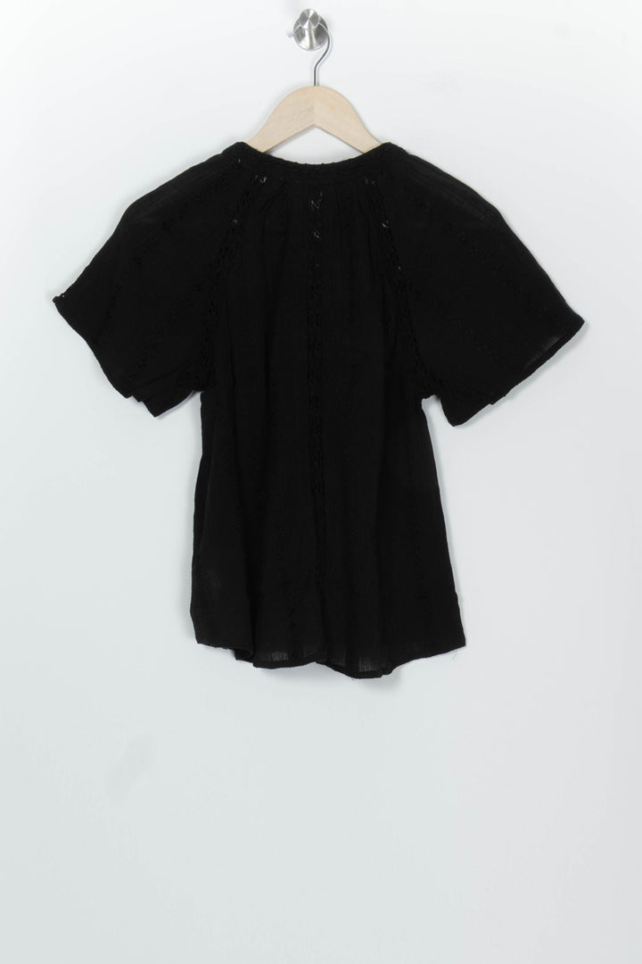 Blouse Noire - Taille S/36 de la marque Maison 123 | PARAD126677 - Vendu par Paradigme - Image 5