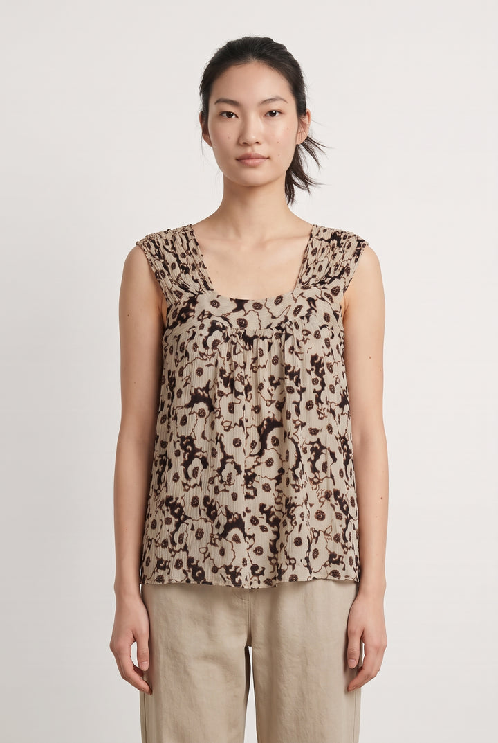 Débardeur Beige et Marron - Taille S/36 de la marque Joseph | PARAD126682 - Vendu par Paradigme - Image 1