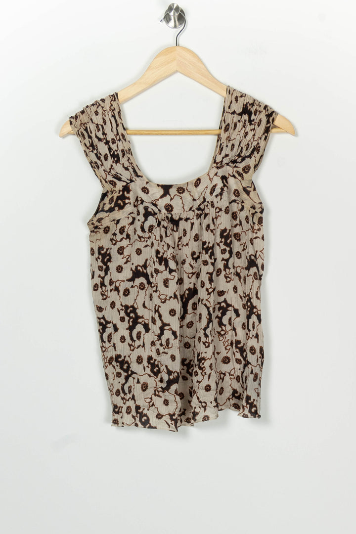 Débardeur Beige et Marron - Taille S/36 de la marque Joseph | PARAD126682 - Vendu par Paradigme - Image 2