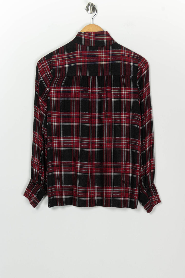 Chemise Rouge et Noire - Taille S/36 de la marque La Fée Maraboutée | PARAD126683 - Vendu par Paradigme - Image 5