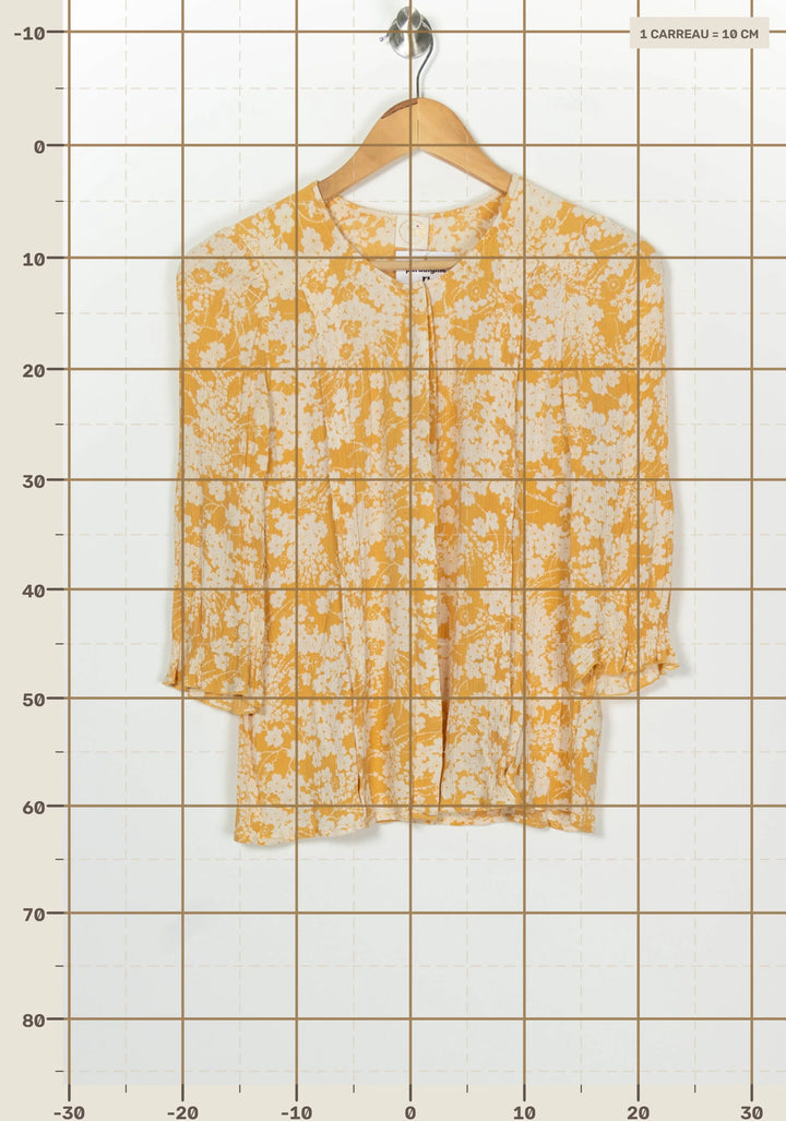 Blouse Jaune et Blanche - Taille S/36 de la marque Des petits hauts | PARAD126684 - Vendu par Paradigme - Image 4